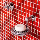 Saboneteira Parede Metal Redonda Classic Prata