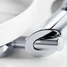 Saboneteira Parede Metal e Louça Oval Minimal Classic Branco