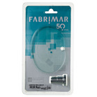 Saboneteira Parede Metal e Vidro Oval Casual Prata