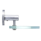 Saboneteira Parede Metal e Vidro Redonda Easy Prata