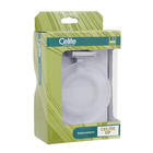 Saboneteira Parede Metal e Vidro Redonda Cube Celite