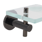 Saboneteira Parede Metal Grafite Brilhante Agata/Jade Fani