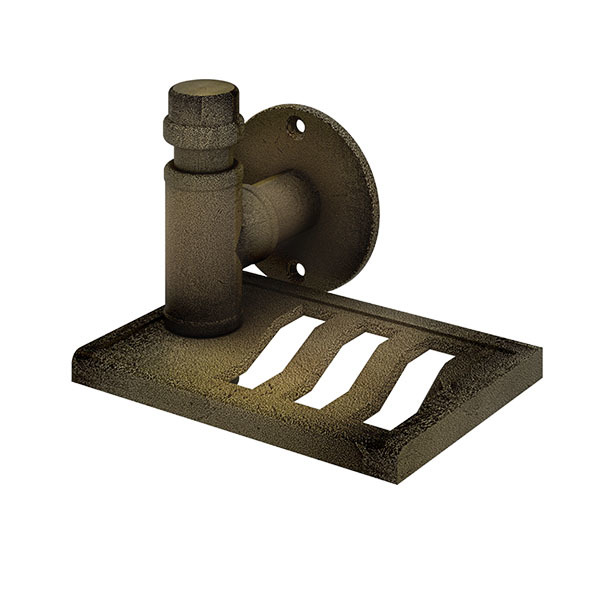 Saboneteira Parede Metal Latão Living Fani