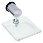 Saboneteira Parede Metal Quadrada Oggi Branco