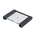 Saboneteira Parede Metal Quadrada Quartzo Black