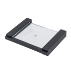 Saboneteira Parede Metal Quadrada Quartzo Black