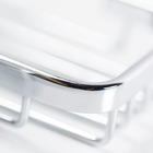 Saboneteira Parede Metal Retangular Santiago Prata