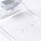 Saboneteira Parede Plástico e Metal Retangular Top Prata