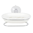 Saboneteira Parede Plástico Oval Acessórios de Bancada Arthi