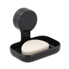 Saboneteira Parede Plástico Retangular Preto