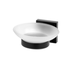 Saboneteira Parede - Preto Fosco - Quadra