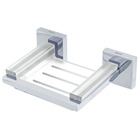 Saboneteira Parede Resina Quadrada Clean Incolor