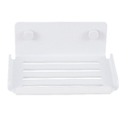 Saboneteira de Parede Retangular Metal Ispirazione Branco Fosco Future