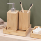 Saboneteira Porta Sabonete Sabão Bambu Banheiro Yoi