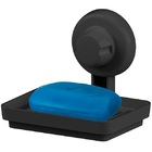 Saboneteira Preta Com Ventosa Future 402pt