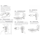 Saboneteira Preta Com Ventosa Future 402pt