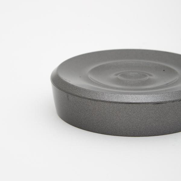 Saboneteira Redonda Ou Cinza Grafite 11cm Leroy Merlin