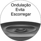 Saboneteira redonda Ou cinza grafite 11cm