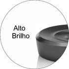 Saboneteira redonda Ou cinza grafite 11cm