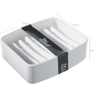 Saboneteira Splash Branco Coza