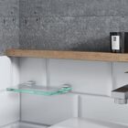 Saboneteira Suporte Vidro Para Banheiro Fenda Metal Alto Bril