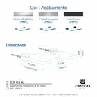 Saboneteira Suporte Vidro Para Banheiro Kit 3 Peças Fenda Alt