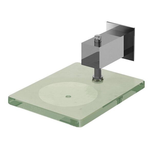 Saboneteira Vidro De Parede Banheiro Bella 220 Fani Cromado