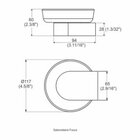 Saboneteira Vidro - Focus