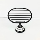 Saboneteira Vintage Retrô Preto Óleo com Porcelana 80304PP