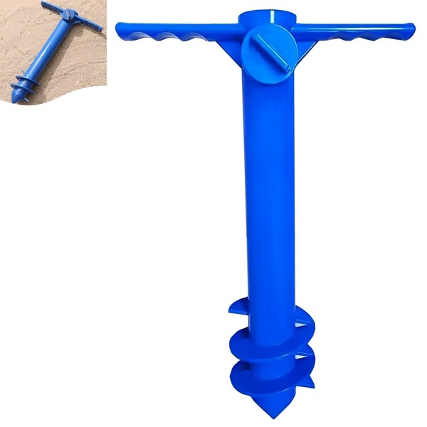 Saca Areia De Rosca Com Encaixe Âncora Para Guarda Sol Ou Var