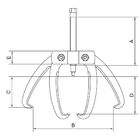 Saca Polia 2 Garras 4" Tramontina Pro 44027004 Rosca Fina 440