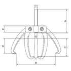 Saca Polia 3 Garras 4" Tramontina Pro 44029004 Rosca Fina 440