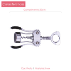 Saca Rolha + Abridor De Lata E Garrafa Class Home Kit 2 Pçs