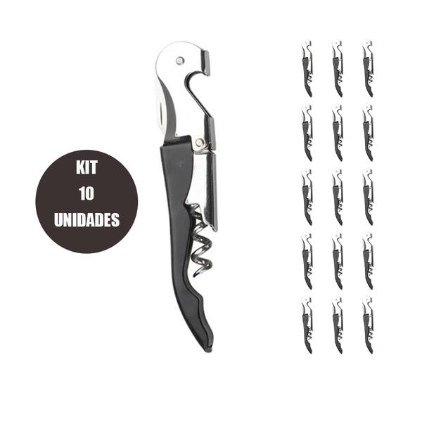Saca Rolha Abridor Kit 10 Uni Vinho Garrafa Cerveja Inox | Leroy Merlin