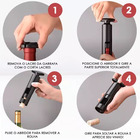 Saca Rolhas Profissional Corta Lacre Abridor De Vinho Semi Au