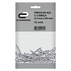 Saco 250g Prego de Aço com Cabeça 3,4 X 60mm Standers