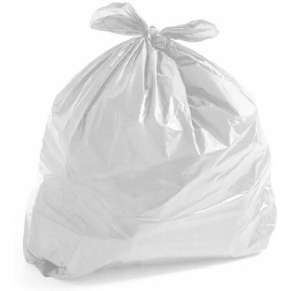 Saco Branco Para Lixo 60 Litros (100 Unds)
