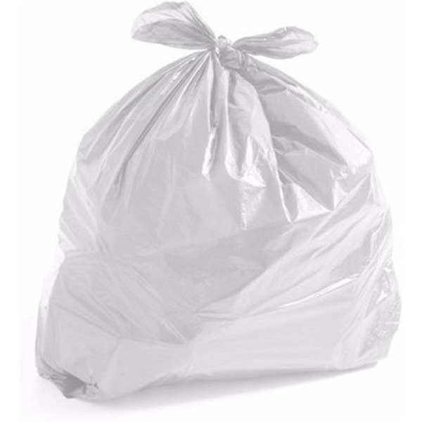 Saco De Lixo 100 L Branco Comum Com 100 Unidades