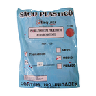 Saco De Lixo 100 L Vermelho 75 X 85 Médio - Com 100 Sacos