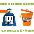 Saco De Lixo 100 Litros 100 Un Colorido Super Reforçado Azul