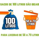 Saco De Lixo 100 Litros 100 Un Preto Reforçadíssimo