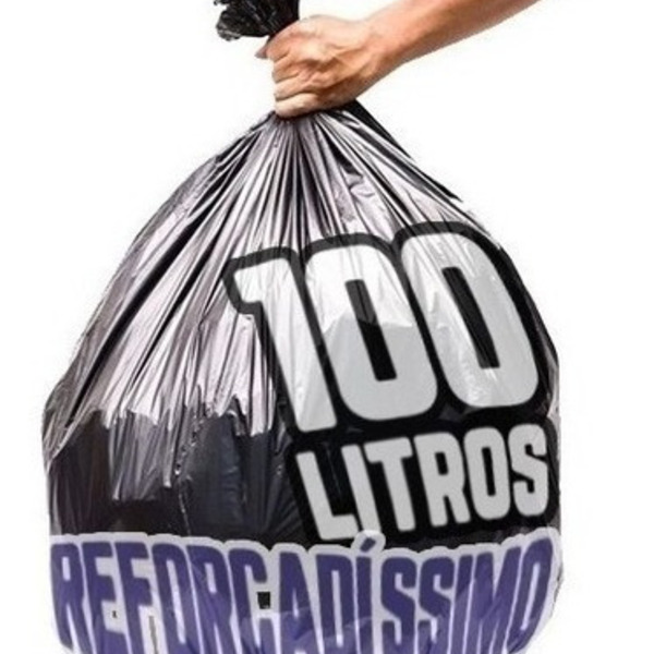 Saco De Lixo 100 Litros 100 Un Preto Reforçadíssimo
