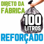 Saco De Lixo 100 Litros 100un Preto Reforçado