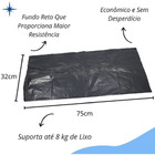 Saco De Lixo 100 Litros 100un Preto Reforçado