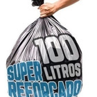 Saco De Lixo 100 Litros 100un Preto Super Reforçado