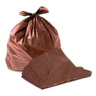 Saco De Lixo 100 Litros Marrom Resistente 80x1.10 Com 100un
