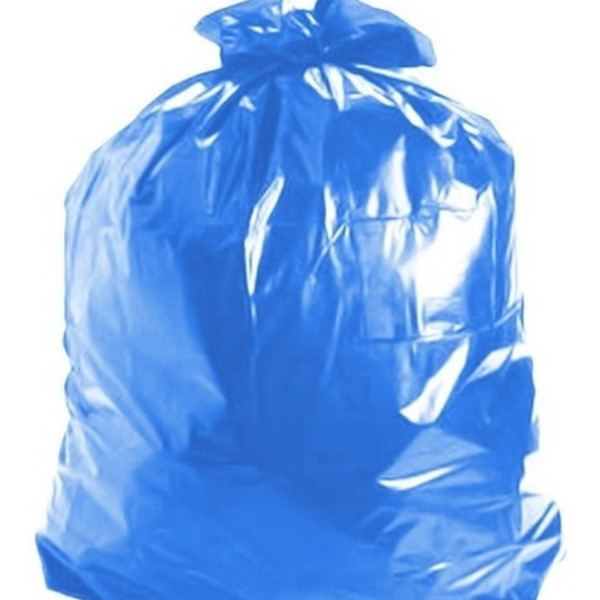 Saco De Lixo 100 Litros Pacote C / 100 Azul
