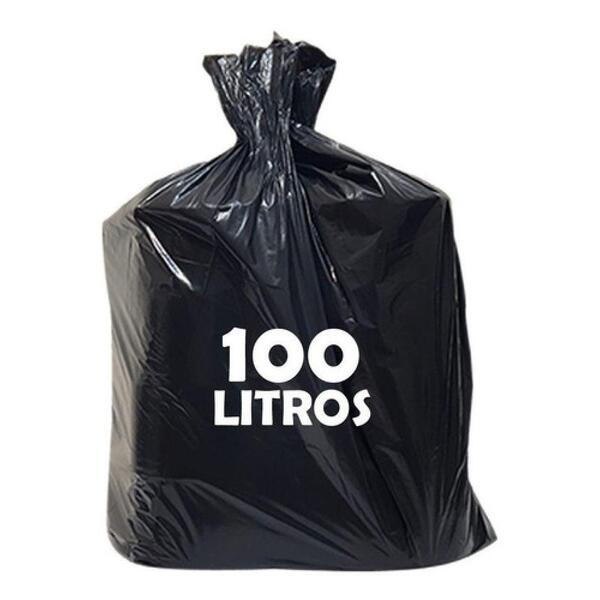 Saco De Lixo 100 Litros Reforçado 100unid 60l