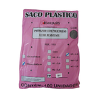 Saco De Lixo 110 L Preto 80 X 100 X 40 H3 - Com 100 Sacos