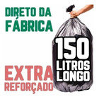 Saco De Lixo 150 Litros 100 Un Preto Ainda Mais Forte Preto